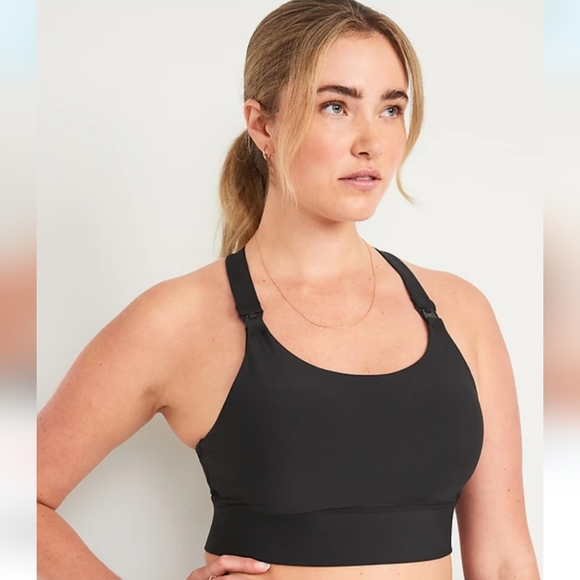 Old Navy Black Sports Bra - Picture 3 of 5